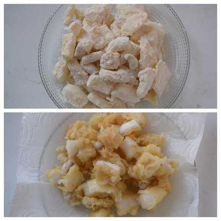 Chocos fritos paso a paso