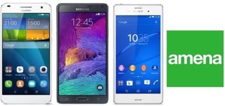 Precios Samsung Galaxy Note 4, Sony Xperia Z3 y Huawei Ascend G7 con Amena