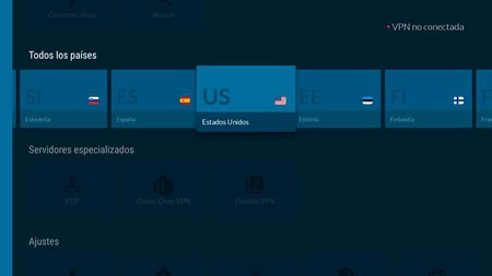 Android TV 上の Nord VPN