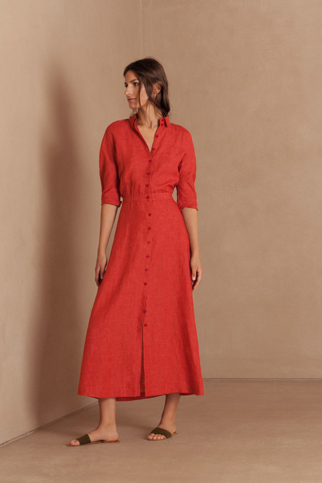 Fresa Largo Vestido Cortana Moda 1000x1500