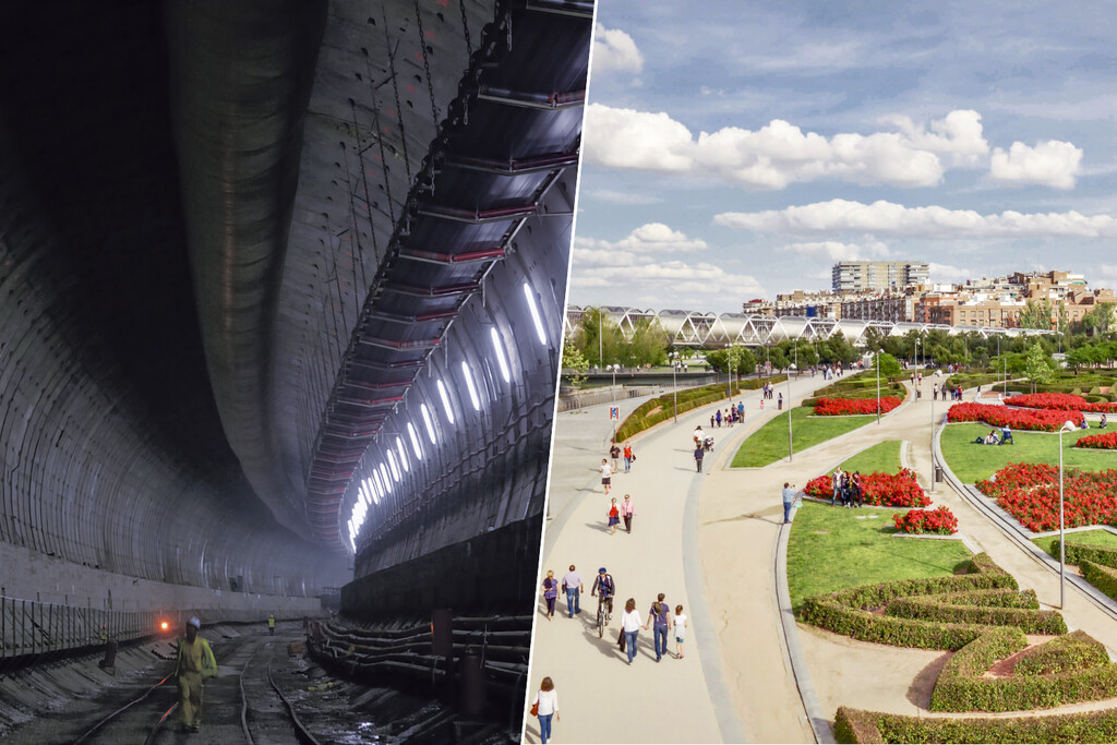 Hace 20 años, Madrid se inventó un parque espectacular sobre la M-30. Ahora necesita invertir 400 millones para que no se caiga a cachos 