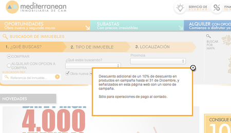 La CAM sólo vende pisos; no hipotecas con su descuento al 10% para los pagos al contado