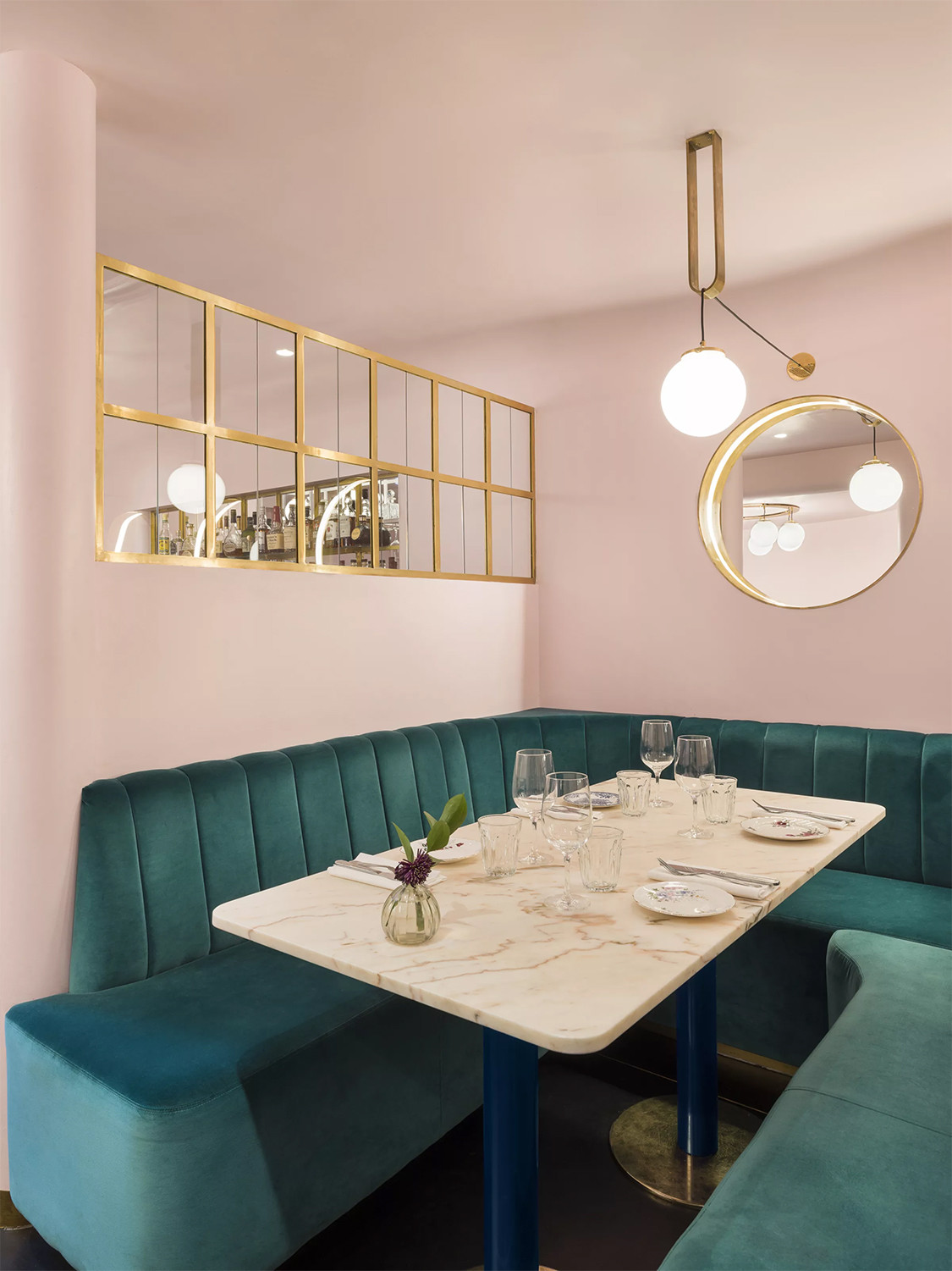 El Rosa y el Verde, una combinación que funciona en este restaurante de ...