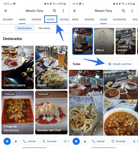 Google Maps Subir Fotos