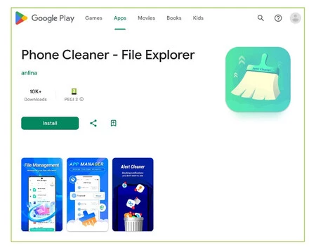 Google Play の Anatsa を使用したアプリケーションの 1 つ。脅威ファブリックのキャプチャ