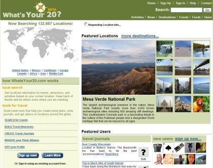 WhatsYour20: red social de viajes