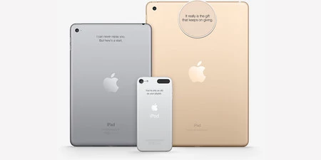 メッセージが録音された iPad