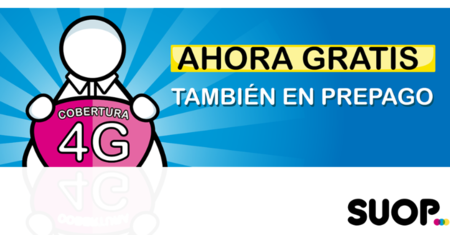 El 4G llega a las tarifas prepago de Suop, de manera transparente para los usuarios