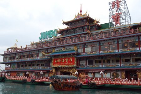 Los restaurantes y casas flotantes de Aberdeen en Hong Kong