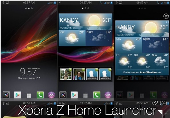 Sony Xperia Z Home Launcher