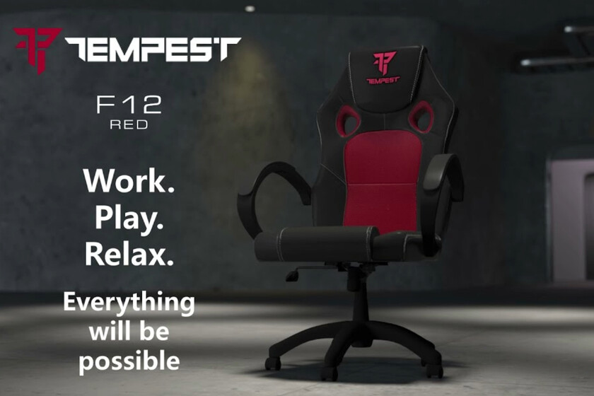 Tempest F12 Silla Gaming Roja