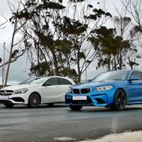 Mercedes-AMG A 45 contra BMW M2. Duelo a fondo entre compatriotas con photo finish