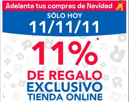 11% de descuento en la tienda online de Toys 'R' us