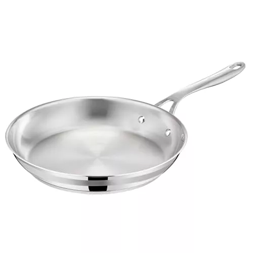 Tefal Jamie Oliver - Sartén 24 cm, Acero Inox, Sin Revestimiento