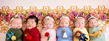 Las mágicas fotografías de bebitas recién nacidas vestidas como las princesas de Disney 