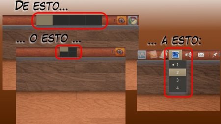 Usa una lista para cambiar entre escritorios en Ubuntu