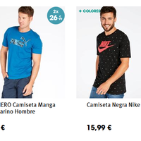 Promoción Sprinter 2 x 26,99 euros en camisetas para hombre Nike, Adidas, Puma y Reebok. Envío gratis 