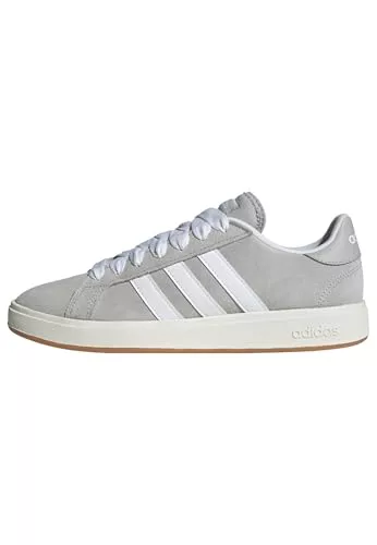 adidas Hombre Grand Court Base 00s Shoes, Grey Two/Cloud White/Gum, 45 1/3 EU