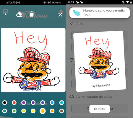 He drew