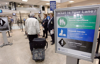 Aplicando la terminología del esquí a las colas en los aeropuertos
