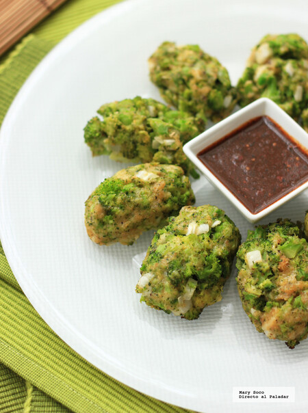 Croquetas horneadas de brócoli. Receta