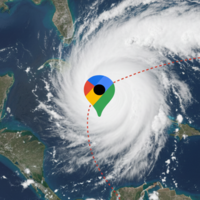  Google Maps ha añadido una función muy útil para tus viajes: vigilar en tiempo real la trayectoria de los huracanes