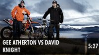 David Knight frente a Gee Atherton en circuito de Downhill