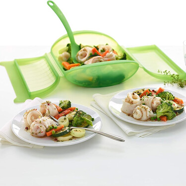 Cenar rico y ligero sin apenas cocinar es posible con este cacharro para cocinar al vapor en minutos rebajado