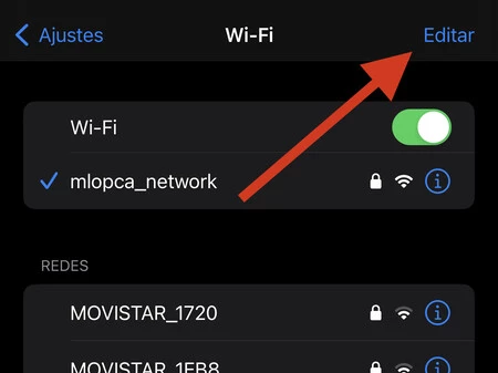 Wi-Fi iPhoneの設定