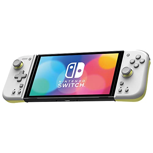 Controlador Split Pad Compact (Gris claro y amarillo) para Nintendo Switch - Licencia oficial