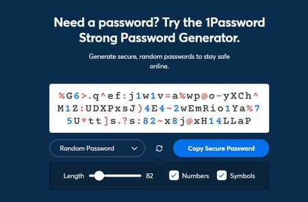 1password generator
