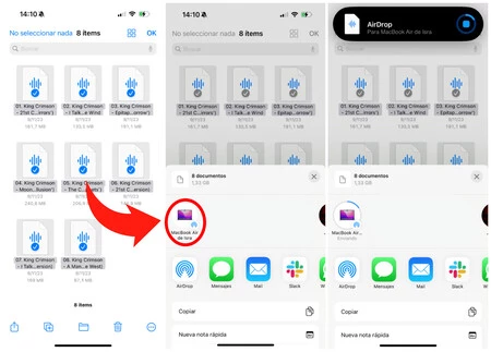 エアドロップコピー