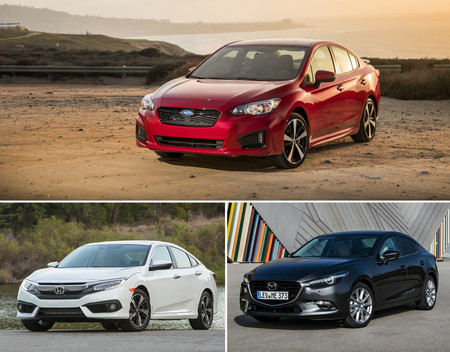 Mazda3 Vs Subaru Impreza Vs Honda Civic 5