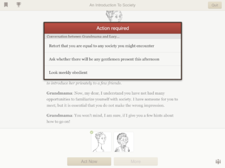 Versu, el "elige tu propia aventura" para iPad de la mano del creador de Second Life