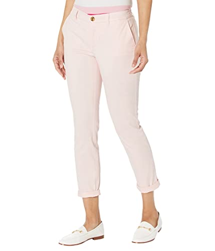 Tommy Hilfiger Relaxed Fit Hampton Chino Pants (Regular and Plus) Pantalones, Rosa Bailarina, 46 Grande para Mujer