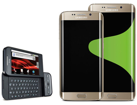 Del HTC Dream al Samsung Galaxy S6 Edge+: así han cambiado los smartphones en siete años