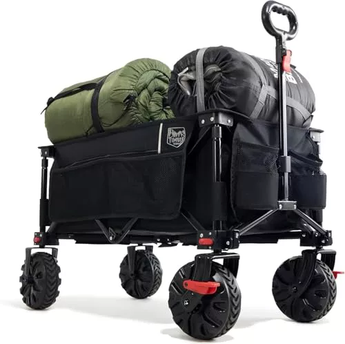 TIMBER RIDGE Carro Playa Ruedas Grandes con Freno Carrito Plegable