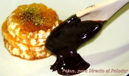 Postres fáciles y rápidos VI: Naranjas con chocolate y pistachos