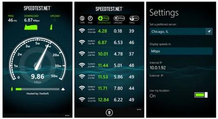 Llega Speedtest.net para Windows Phone 8
