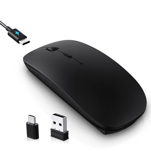 cimetech Mouse Inalámbrico Recargable, Tecnología 2.4 GHz