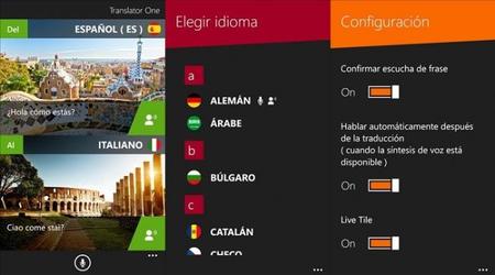 Translator One, un atractivo traductor para Windows Phone 8