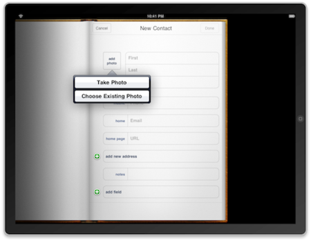 Curiosidad en el SDK del iPad: ¿puede tomar fotografías?