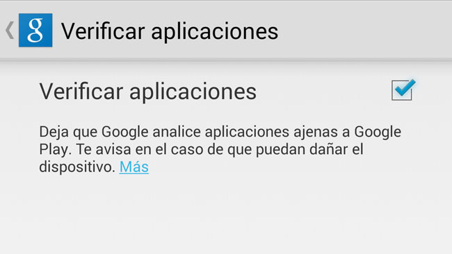 Verificar aplicaciones Android