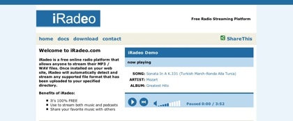 iRadeo, un script para poner tu propio reproductor de audio en tu web