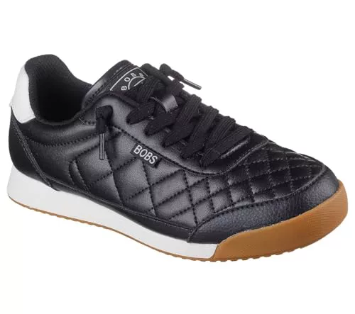 Skechers Bobs Billie Wild - Tenis cómodos para Mujer, Negro PU, 36 EU