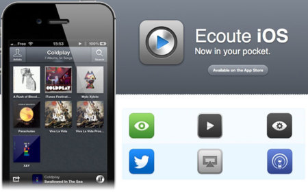 Ecoute, un nuevo reproductor de música para iOS. ¿El mejor?