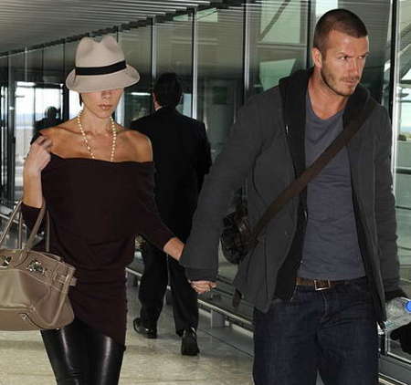 El glamour de los Beckham se traslada a Milan
