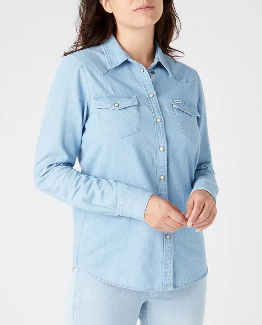 CAMISA DENIM MANGA LARGA