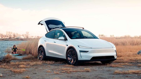 Tesla Modle Y Maletero Abierto