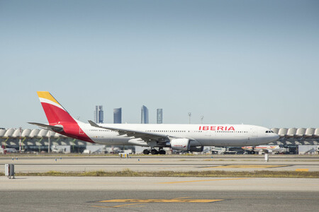 Avión de Iberia en Madrid Barajas